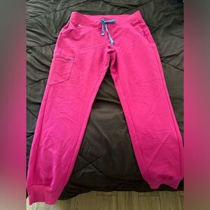 Figs pink scrub pants